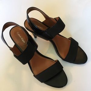 Calvin Klein Black heel sandal 8M